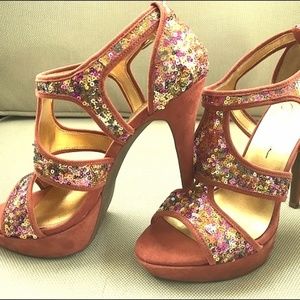 Jessica Simpson NIB stiletto sequin heels